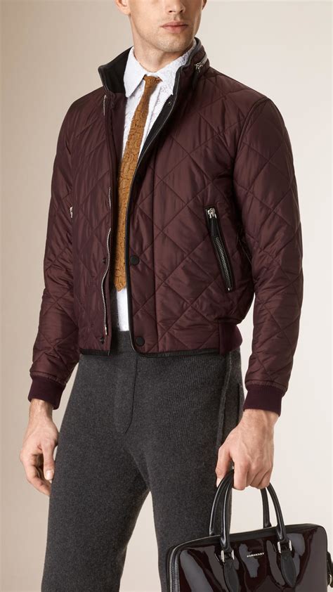 burberry quilted jacket men's|burberry men's quilted bomber jackets.